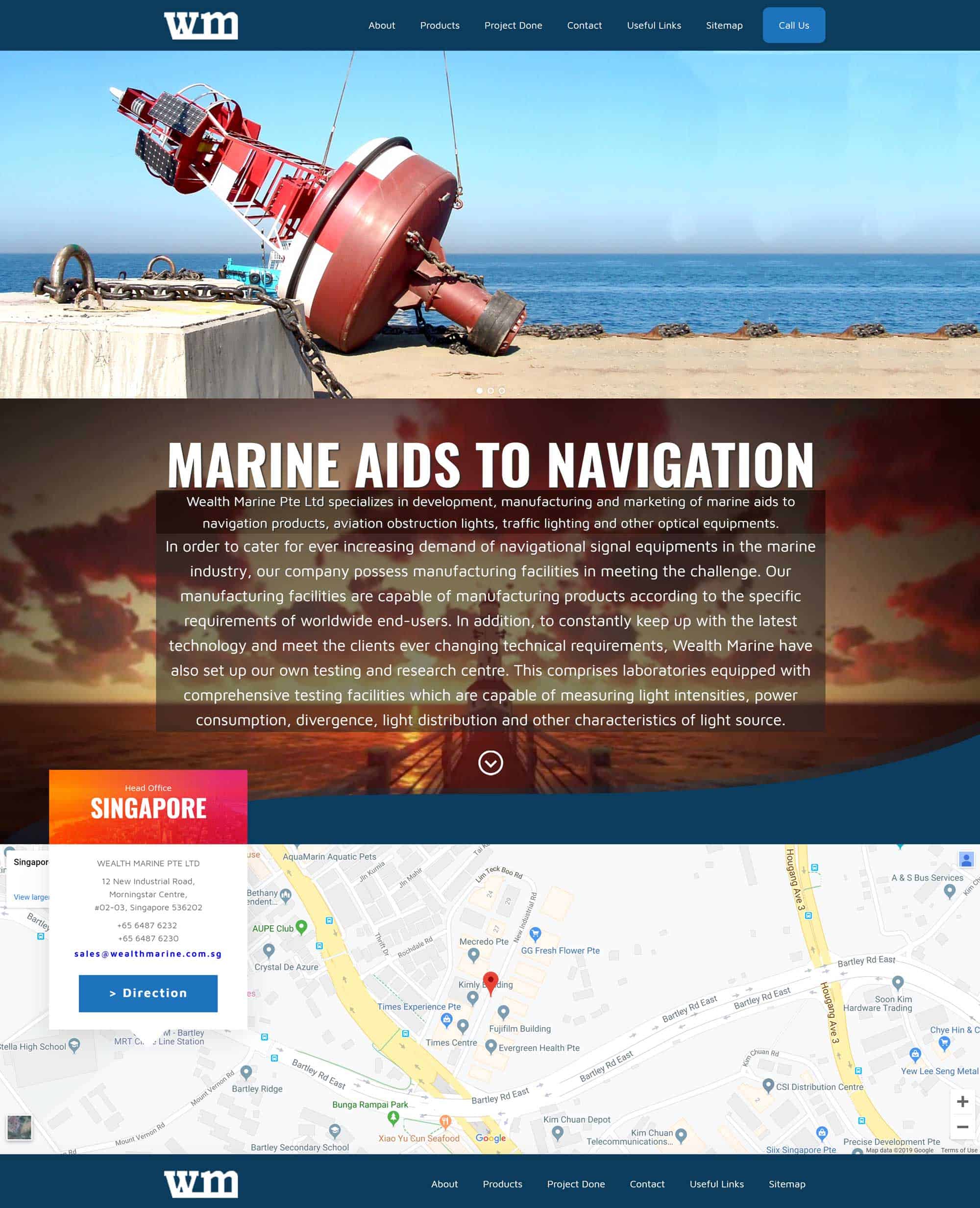 Wealth Marine ecommerce website