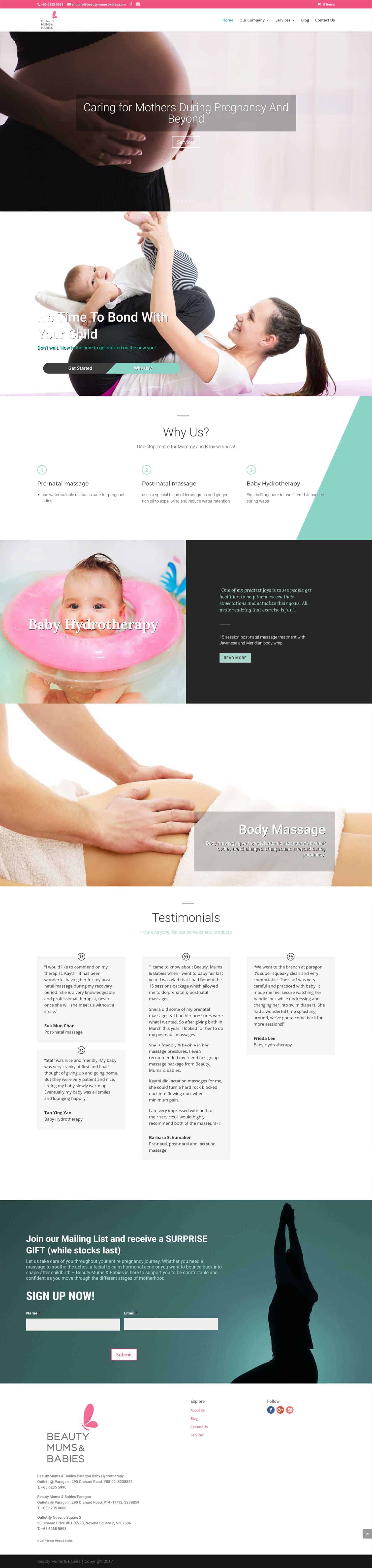 BMB ecommerce website